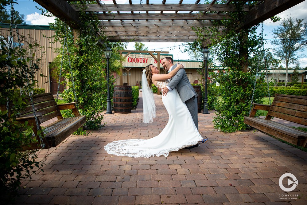 Couple Portrait at The Hidden Barn Venue Apopka Florida