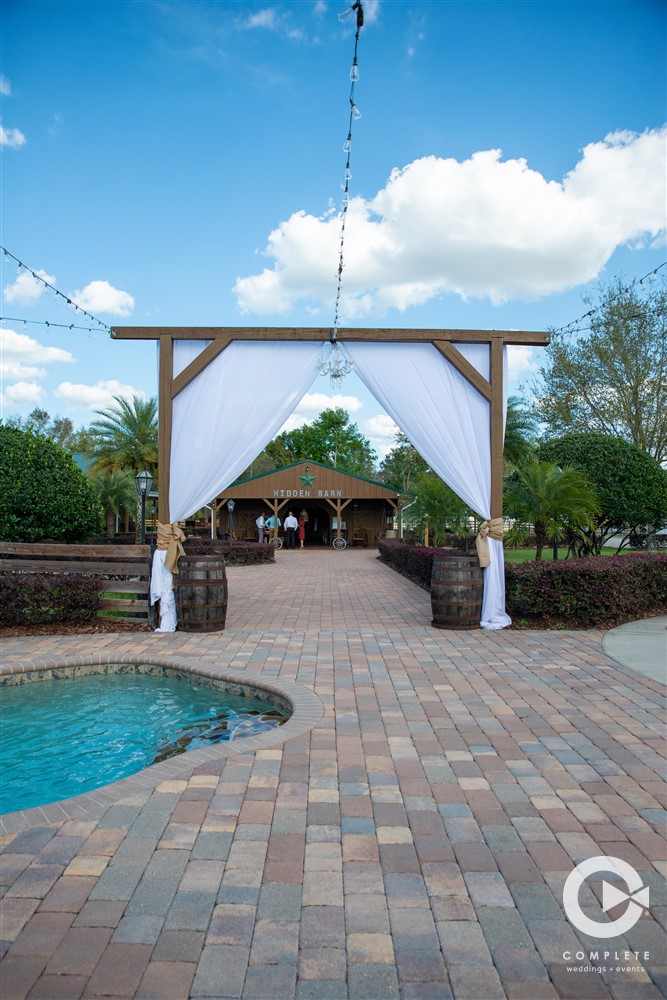 Ceremony Altar at The Hidden Barn Venue