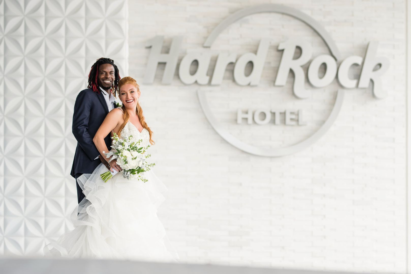 Hardrock Hotel Daytona Beach Bride and Groom Portrait