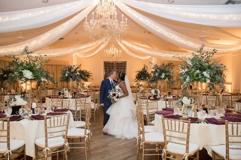 Reception Setup at Highland Manor Apopka FL