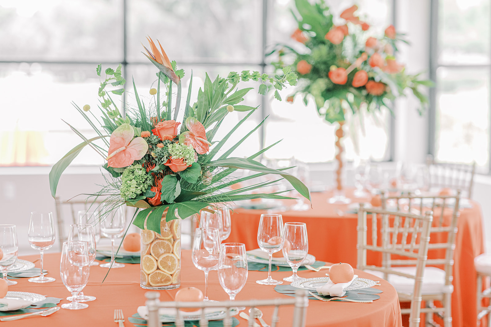 Reception Setup at Orange Tree Golf Club